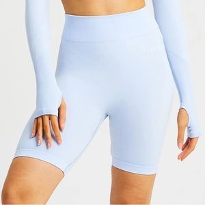 AYBL Sky Blue Motion Seamless Cycling Shorts